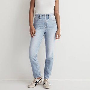 Madewell The Perfect Vintage Straight Leg Light Wash High Wasted Jean Size 25